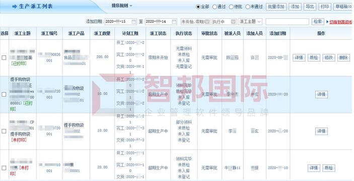 洁雅卫生用品签约智邦国际ERP系统,一键批量派工提高生产效率